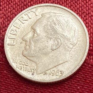 Vintage 1963 Roosevelt 90% Silver Dime
